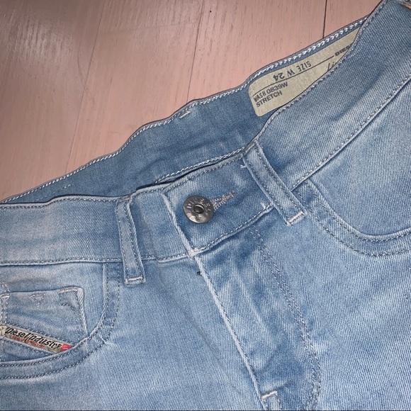 Diesel light blue skinny ankle jeans size 24 - Picture 2 of 4